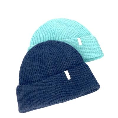 China Fashion\Comfortable\Durable High Quality Custom Knitted Acrylic Cuffed Custom Design Logo Beanies Winter Hats for sale