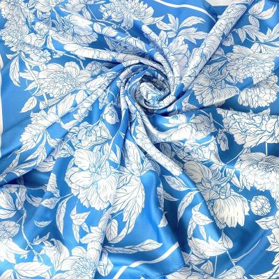 China Good Quality Fashion Square Scarf Custom Digital Printing Polyester Square For Women Scarf for sale