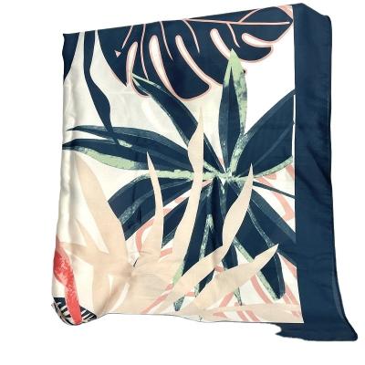 China Good Quality Square Fashion Lady Chiffon Satin Fashion Square Scarf For Women for sale