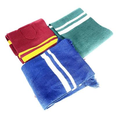 China Wholesale Long Casual Thick Colorful Scarf Custom Winter Logo Acrylic For Women And Men Scarf Knitting Soft Scarves for sale