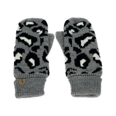 China Fashion Comfortable Custom Man Women Knit Warm Winter Mittens Warm Gloevs for sale