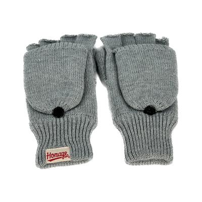 China Comfortable Unisex Half Finger Stretchy Winter Knit Gloves Fingerless Typing Mittens for sale