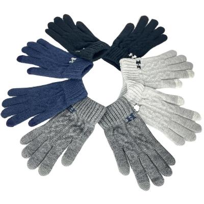 China Wholesale Soft Acrylic Magic Touch Screen Gloves Unisex Winter Warm Stretch Knitted Touch Screen Gloves for sale