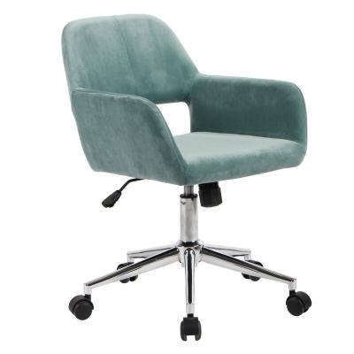 China Glossy Tufted Fashion Chrome Finish Task Chair For Executive Or Home Office for sale