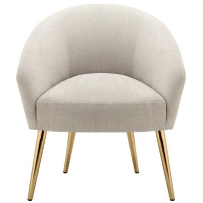 China Removable cover slightly soft velvet handcrafted steel legs wide velvet armchair for sale