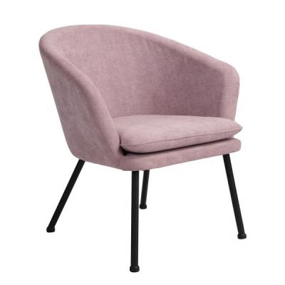 China Factory Direct Sale Convertible Soft Pink Seat Velvet Accent Chair With Ottoman Armchair Armchair for sale