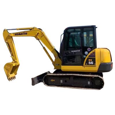 China Building\Agriculture\Construction Digging Cheap Sale KOMATSU PC56 Used Crawler Excavator 5T 6T Second Hand Mini Japan Construction Machinery Used KOMATSU PC56-7 Excavator for sale