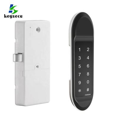 China Wooden or Metal Keysecu Smart APP Keyless Mobile Phone Password Lock Cabinet Electronic Door Lock for sale