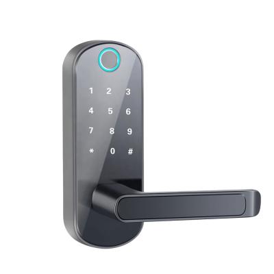 China Keysecu Wifi Tuya App Fingerprint Smart Digital Zinc Alloy Door Lock for sale