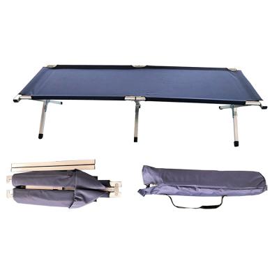 China Blue/Green Portable Folding Army Cradle/Troops/Military Camping Bed with 600D Carry Bag for sale