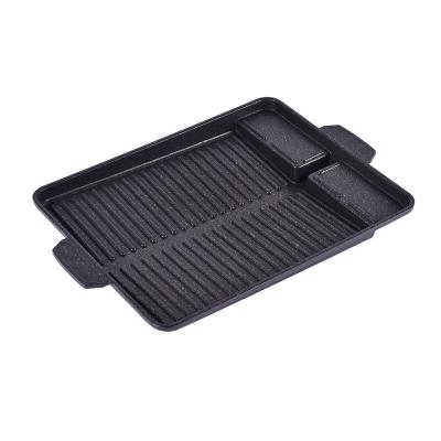 China Easily Cleaned BBQ 2021 Hot Selling High Quality Korean Electric Grill Pan Indoor GRILL Easy-to-clean Nonstick Pan Square Pan for sale