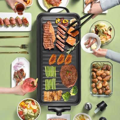 China Commercial Electric Grill Indoor Griddle Grill Non-Stick Smokeless and Control 5-Level for sale