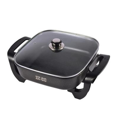 China Student Outdoor Electric Non-stick Dormitory Pan Household Cooker Multifunctional Grilled Pot for sale