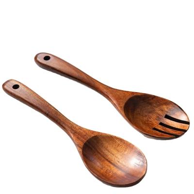 China Sustainable Wooden Spoons for Cooking, Wooden Utensils for Cooking with Utensils Holder, Natural Teak Wooden Kitchen Utensils Set for sale