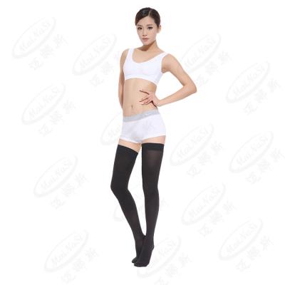 China Antibacterial 30-40mmHg Thigh High Women Graduated Compression Socks for sale