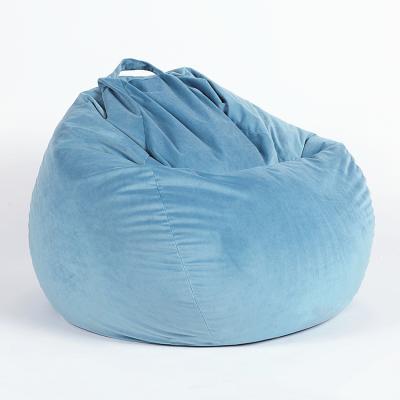 China Rest Time Furniture Super Soft 280GSM Velvet Teardrop Shape Warehouse Bean Bag Extended Model Cover for sale