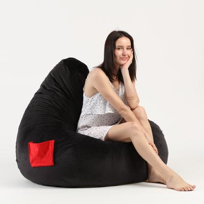 China Removable Cover Game Bean Bag Boy Comfortable Teardrop Bean Bag Chair Can Be Customized Coffee Bean Fabric Bag for sale