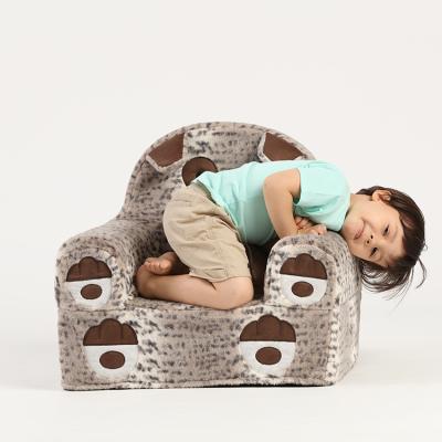 China 2022 modern style cheap fashion cute bear shape foldable kids chair animal sofa design foam sofa furniture for sale