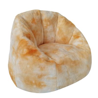 China New Design Pumpkin Removable Bean Bag Chair Furniture Living Room Cover Soft Gradient Sofa For Adult Kids for sale