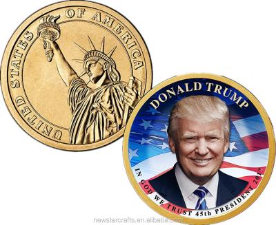 China DONALD TRUMP World Presidential Coin with Liberty Statue Challenge Coins for sale