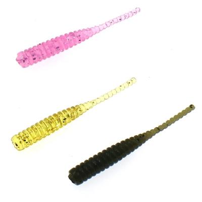 China 10pcs/pack Soft TPR Lure Worm 0.3g 40mm Needle Tail Soft Fishing Soft Mini Lure Artificial Bait Casting for sale