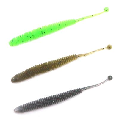 China 10pcs/pack Soft Silicone Fishing Lure 80mm Single Soft Ball Bait Small Tail 1g Artificial Bait Tackle for sale