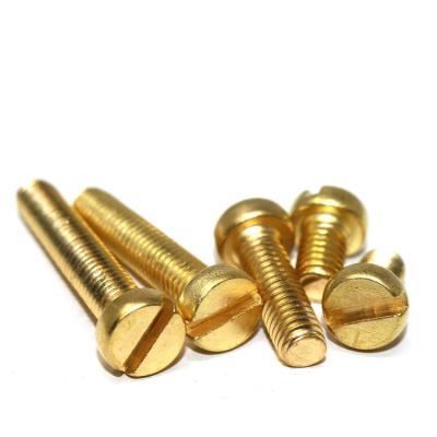 China Wholesale M2 M4 M6 Flat Finish Cheese Head Penny Machine Brass Metric Single Screws Good Quality for sale