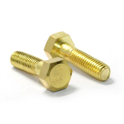 China Large Pan China Manufacturer Metal Bolt Small Brass Screws m1.4 m2.5 m2 m3 m5 m6 m8 Copper Screws Hexagon Hex Head Long Head Screw for sale