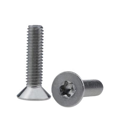 China Factory Direct Sales M2 M3 M4 Stainless Steel Flat Head Flat Nickel Plated Countersunk Torx Screw for sale