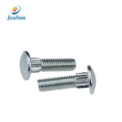 China Factory Wholesale Precision Stainless Steel Chrome Plated Aluminum Pan Head Knurled Neck Carriage Bolts for sale