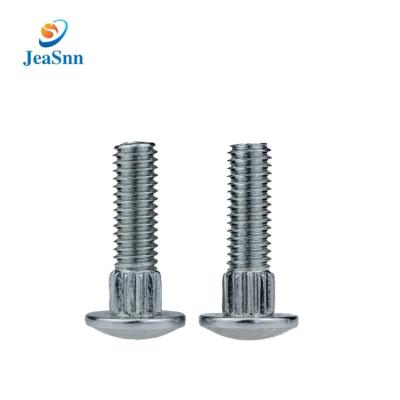 China Factory Wholesale High Quality Stainless Steel Knurled-Neck Light Duty Steel Carriage Bolts With Full Thread for sale