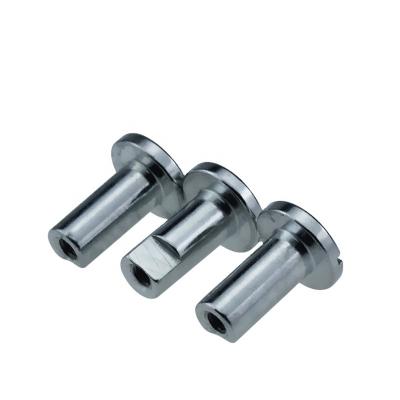 China Stainless Steel Hardware Tools Fastener Supplier China Carbon Steel Plated With Blue Zinc Slotted Rivets for sale