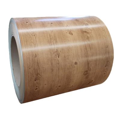 China Advertising Prepainted Galvanized Wood Grain Steel Coil , PPGI HDG gi secc dx51 zinc cold roll coil for sale