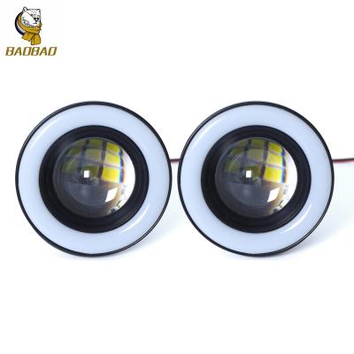 China 12V 3 Inch White Color Plastic Outdoor Parts Projector Len Fog Light for sale