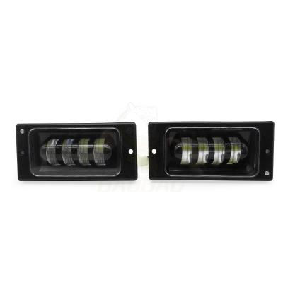 China High Brightness White Yellow Light LED Headlight For Car Motorcycle 4 Inch for sale