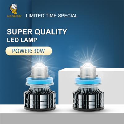 China 9-36V 30W H3 H7 9005 9006 Universal LED Fog Lamp Bulb White Blue for sale