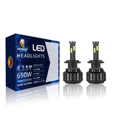 China Metal H1 H4 H11 9005 White Color Car Universal LED Headlight Bulbs for sale