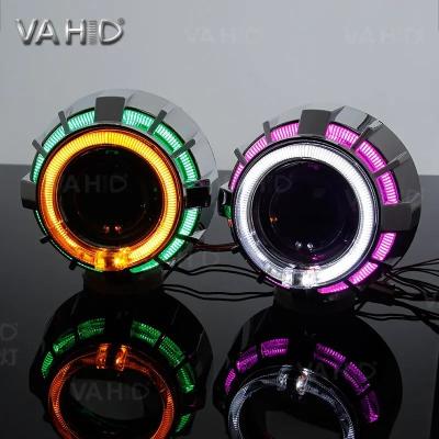 China 2.5 Inch Car Hid Projector Kit 12V Red White Blue Green Yellow Projector Headlight Kit for sale