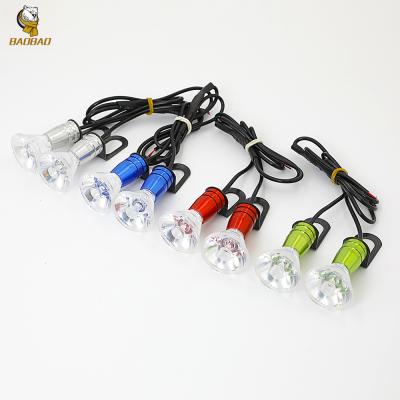 China Green Blue Red Flash Strobe Lens Light Universal Motorcycle Decoration Light for sale