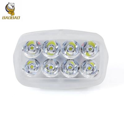 China 8 LED 12V Plastic White Casing Mutiple Color For Motorcycle LED Headlights for sale