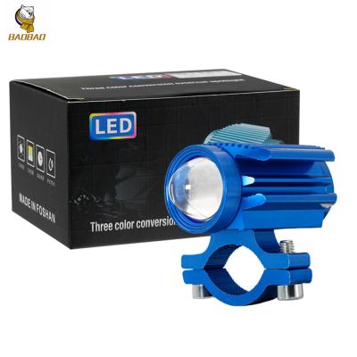 China White Yellow Flash Motorcycle Spotlight LED Light External Mini Driving Light for sale