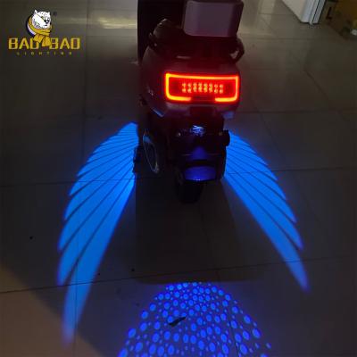 China Blue Red White 12V Aluminum Angle Wing Motorcycle LED Exterior Light for sale