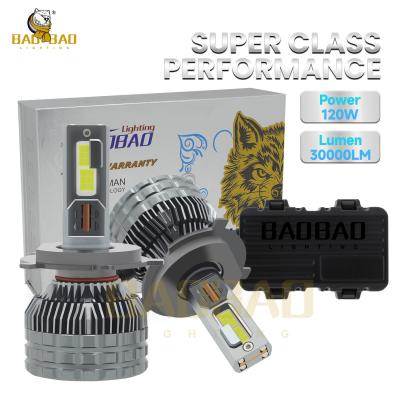 China 6 Copper 180W H4 H11 H4 H1 Metal LED Headlight Bulb For Car Accessories for sale