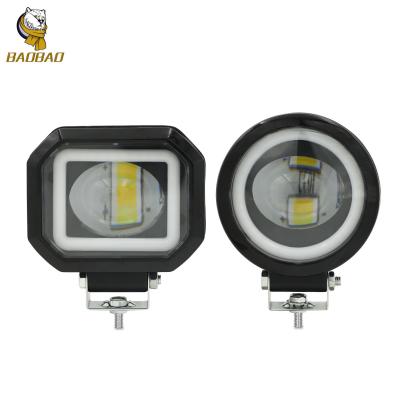 China Aluminum LED Lens Red Ring Fancy Projector Fog Light For HONDA CG125 CD70 for sale