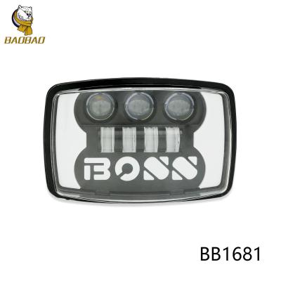 China Harley Davidson 4 Inch Boss 80V Farol LED Anel Amarelo Branco Disponível Luz de Neblina à venda