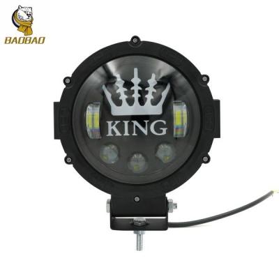 China 7 inch metalen witte kleur RGB meerdere LED koplamp voor Harley Davidson Te koop