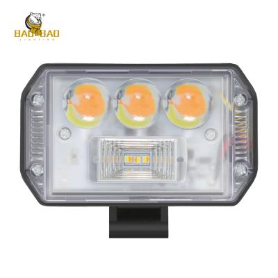 Chine 80V LED travail métal léger blanc jaune double couleur clignotant pièces détachées de moto à vendre