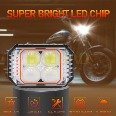 Cina 80V 4 perline Bianco giallo lampeggiante Multi Color Metal Motociclo luce a LED in vendita