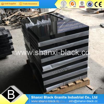 China Shanxi EUROPEAN Natural Absolute Black Granite Porcelain Factory Headstone Stone Memorial for Georgian Georgia Style Monuments for sale