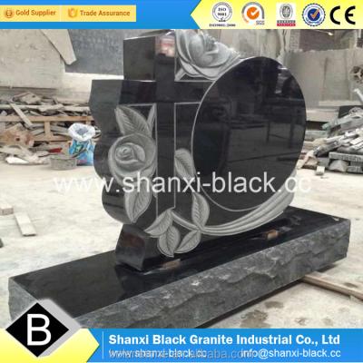 China Best Shanxi Black Granite China American Black Granite Monuments America USA Styles for sale